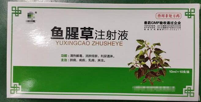魚腥草注射液，清熱解毒，消腫排膿，利尿通淋，主治:肺癰，痢疾，乳癰，淋濁。