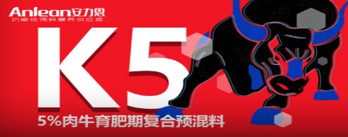 安力恩——5%肉牛育肥期復(fù)合預(yù)混料（K5），肉牛全程使用健康快長提前出欄