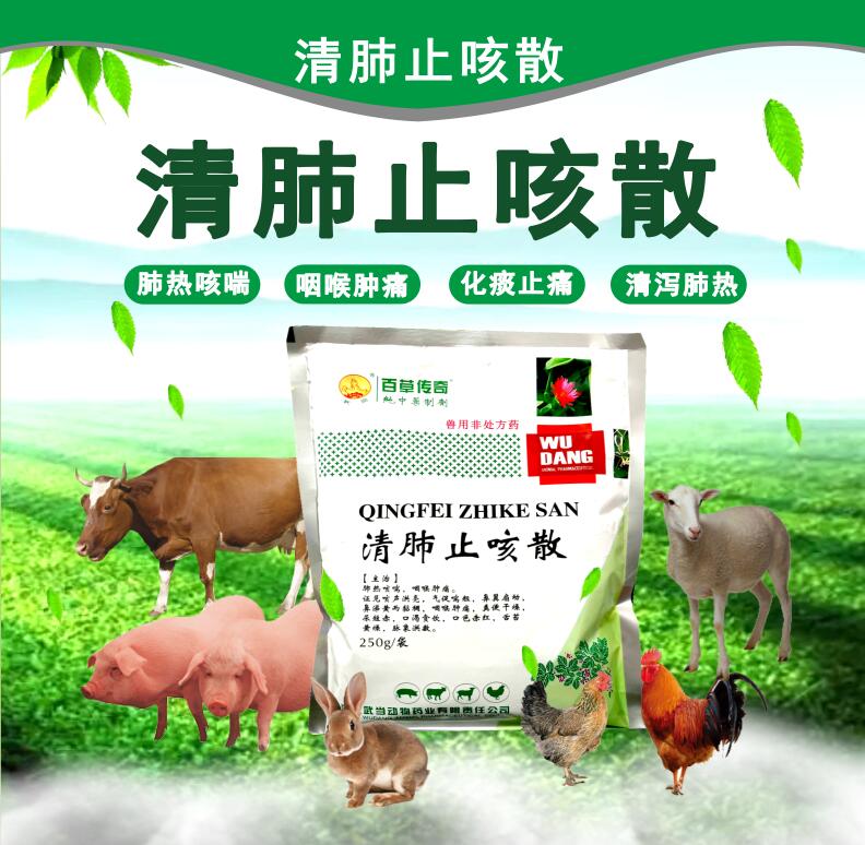 清肺止咳散 清瀉肺熱，化痰止痛，咳喘，咽喉腫痛
